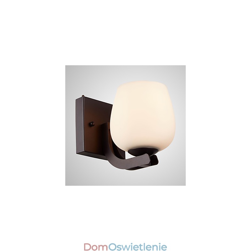 Żelazna lampa ścienna z kloszem szklanym Klasyczne nowoczesne oświetlenie kinkiety ścienne
