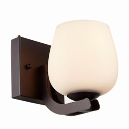 Żelazna lampa ścienna z kloszem szklanym Klasyczne nowoczesne oświetlenie kinkiety ścienne