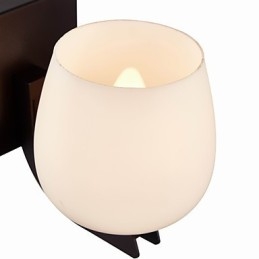 Żelazna lampa ścienna z kloszem szklanym Klasyczne nowoczesne oświetlenie kinkiety ścienne