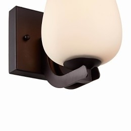 Żelazna lampa ścienna z kloszem szklanym Klasyczne nowoczesne oświetlenie kinkiety ścienne