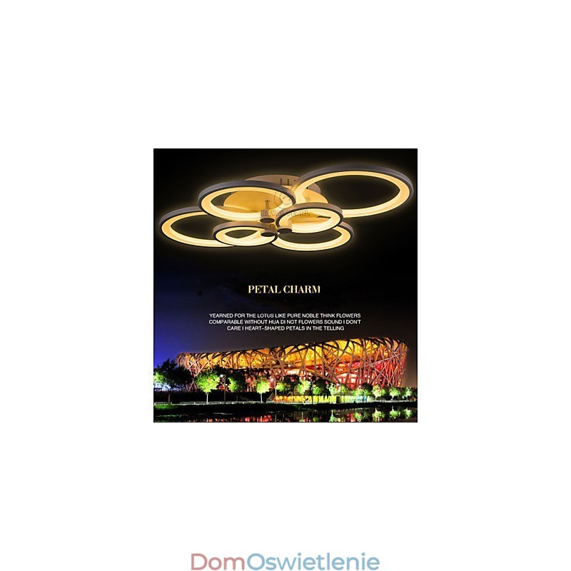 Elegancki design akrylowa lampa wisząca sufitowa