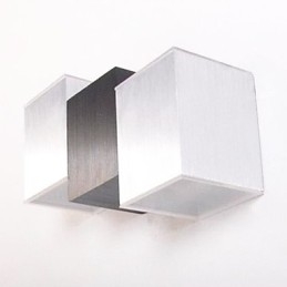 Miniaturowe lampy ścienne montowane na płasko, nowoczesne, współczesne, metalowe
