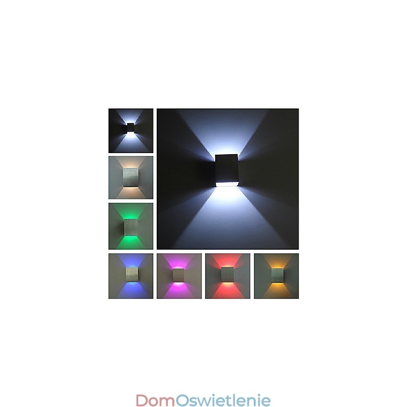 Nowoczesna lampa ścienna w różnych kolorach