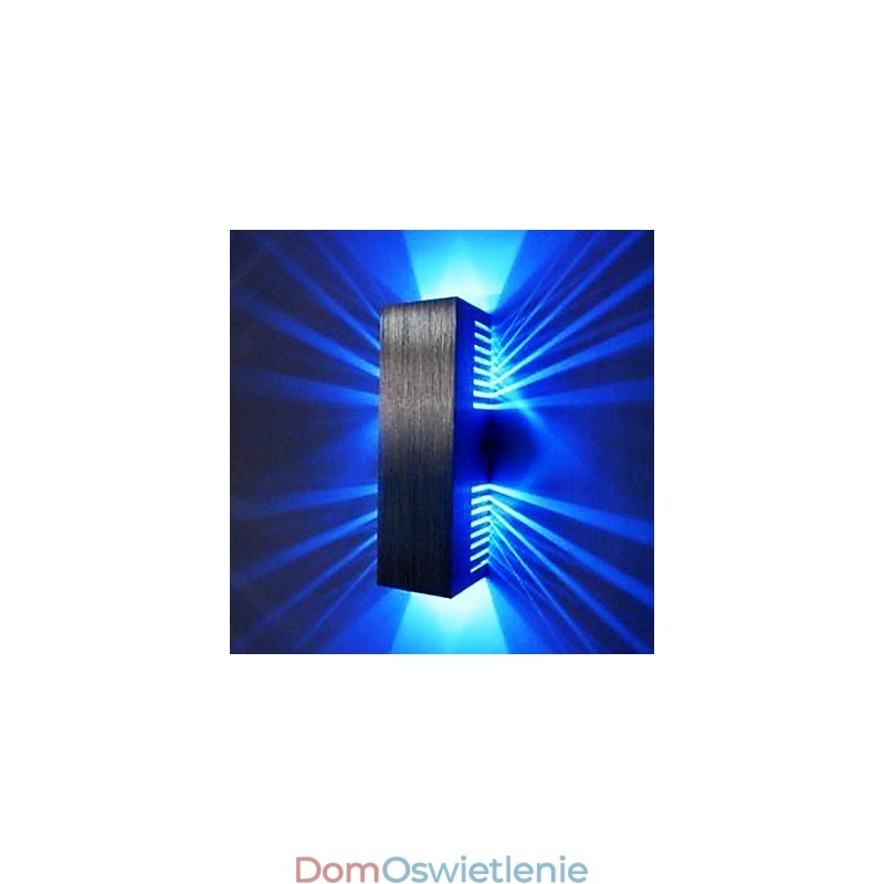 Nowoczesna lampa ścienna z rozpraszającym światłem, 2 klosze w kształcie sześcianu