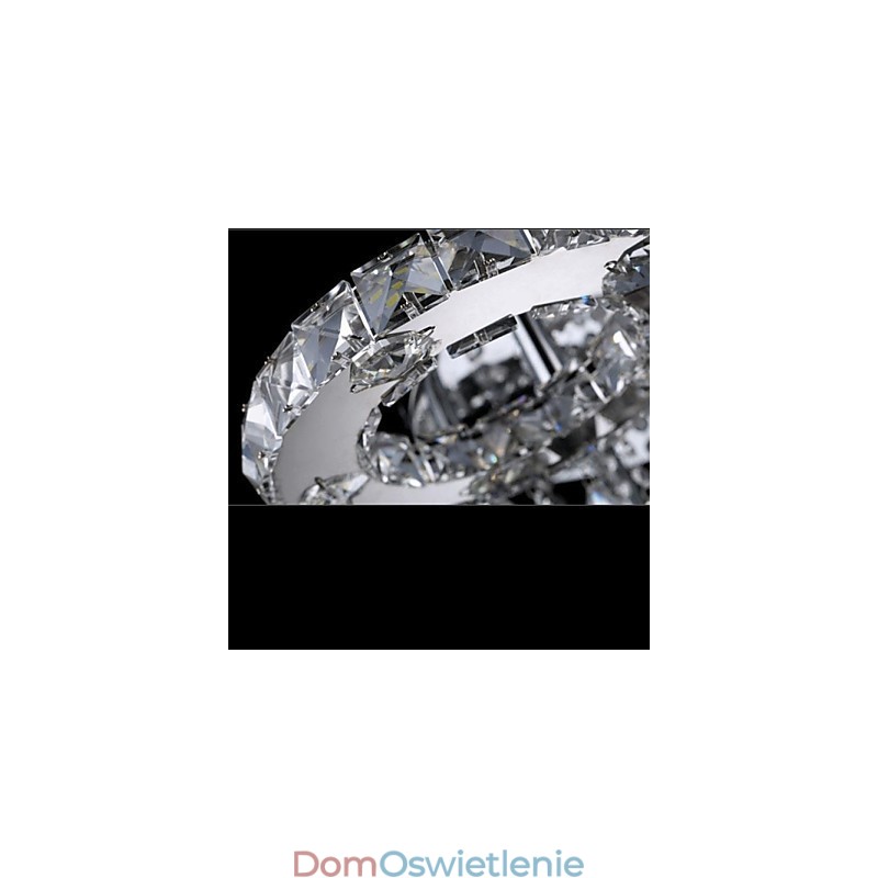 Nowoczesny współczesny kryształowy chromowany metalowy uchwyt ścienny