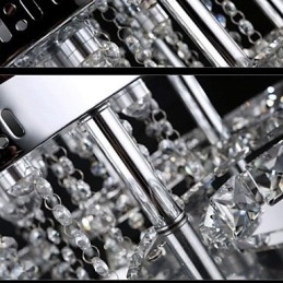Nowoczesny współczesny kryształowy chromowany metalowy uchwyt ścienny