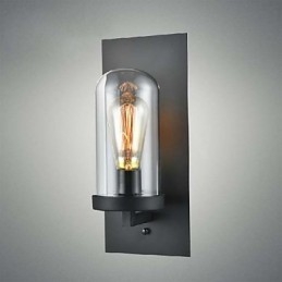 Rustykalne oprawy w stylu żelaza, szklany kinkiet, retro lampa ścienna z USA