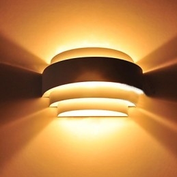 Lampy ścienne montowane na płasko Nowoczesne współczesne metalowe