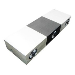 Nowoczesna lampa ścienna z rozpraszającym światłem, prostokątna, aluminiowa obudowa