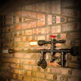 Kinkiet Vintage Industrial Łazienka Kuchnia Jadalnia Rura Edison Light Luksusowa Jadalnia Bar Kinkiety Lamparas FJ DB2 014A0