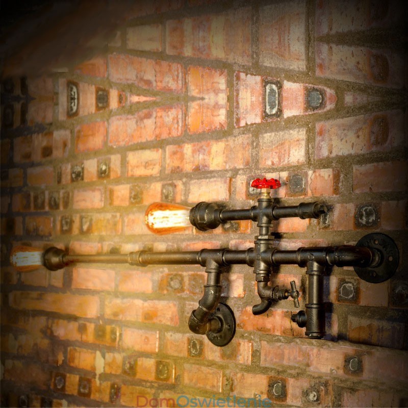 Kinkiet Vintage Industrial Łazienka Kuchnia Jadalnia Rura Edison Light Luksusowa Jadalnia Bar Kinkiety Lamparas FJ DB2 014A0