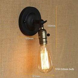 Korytarz z żarówkami Edisona, retro minimalistyczny, alejka nocna, kawiarnia, kanał tarasowy, mini kinkiet