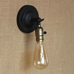 Korytarz z żarówkami Edisona, retro minimalistyczny, alejka nocna, kawiarnia, kanał tarasowy, mini kinkiet
