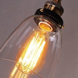 Kinkiet ścienny Industrial Edison Simplicity Glass z metalową podstawą, jadalnią, gabinetem, biurem, korytarzem, oświetleniem ściennym