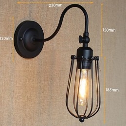 Amerykańska lampa do salonu, balkon, sypialnia, minimalistyczna, matowa, czarna, lampka nocna, dekoracyjna, ścienna