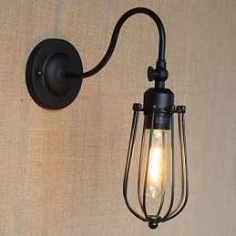 Amerykańska lampa do salonu, balkon, sypialnia, minimalistyczna, matowa, czarna, lampka nocna, dekoracyjna, ścienna