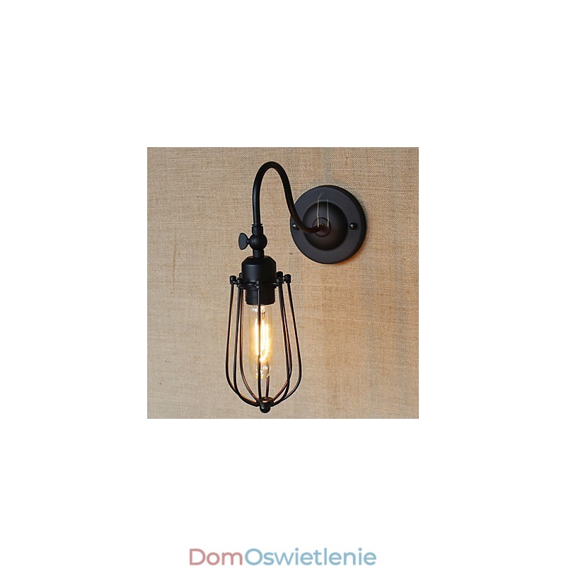 Amerykańska lampa do salonu, balkon, sypialnia, minimalistyczna, matowa, czarna, lampka nocna, dekoracyjna, ścienna