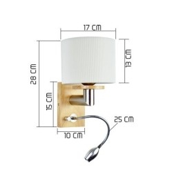 Kinkiet One Light z lampką do czytania