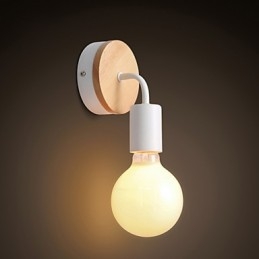 110V 220V IRON Edison Wewnętrzna lampa ścienna Korytarz Klatki schodowe Kinkiet Żarówka Oprawa Lampy Czarny Biały