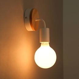 110V 220V IRON Edison Wewnętrzna lampa ścienna Korytarz Klatki schodowe Kinkiet Żarówka Oprawa Lampy Czarny Biały
