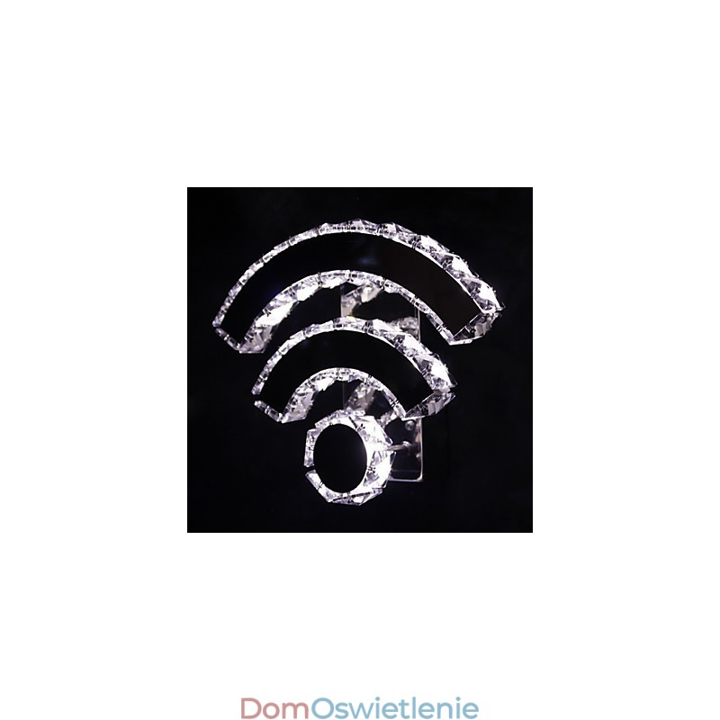 Kinkiety ścienne WIFI Crystal Crystal Modern Contemporary Bed Living Hotel Metal