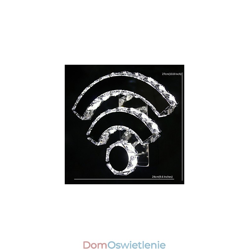 Kinkiety ścienne WIFI Crystal Crystal Modern Contemporary Bed Living Hotel Metal