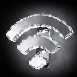Kinkiety ścienne WIFI Crystal Crystal Modern Contemporary Bed Living Hotel Metal