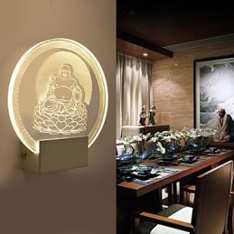 Lampa ścienna akrylowa PCV Lampa świetlna Chip Nowoczesny Współczesny Metal