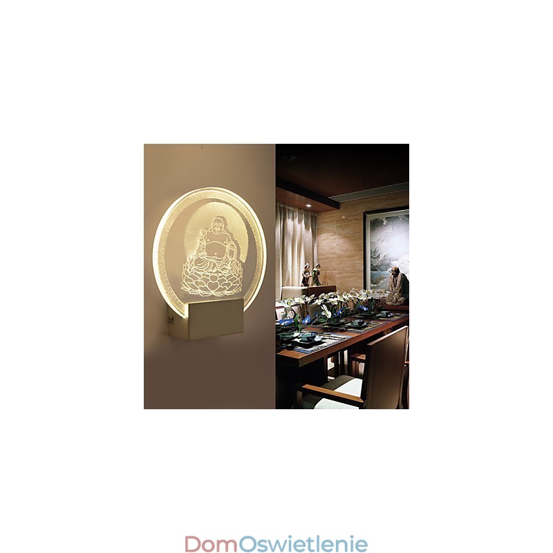 Lampa ścienna akrylowa PCV Lampa świetlna Chip Nowoczesny Współczesny Metal