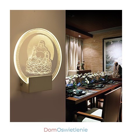 Lampa ścienna akrylowa PCV Lampa świetlna Chip Nowoczesny Współczesny Metal