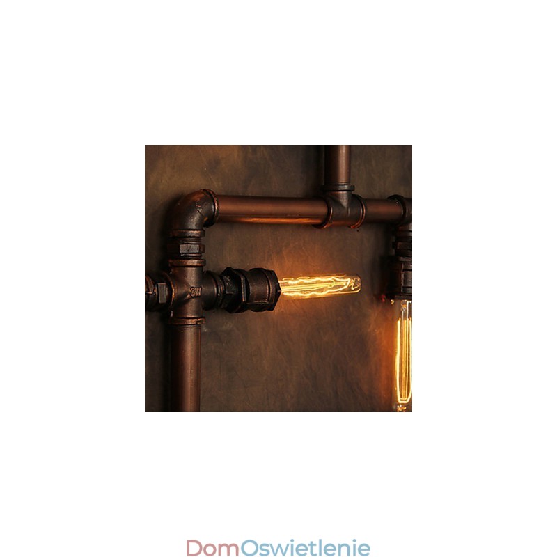 Kinkiet Kinkiety 6 świateł Brąz Finsh Styl industrialny Rustykalny domek Metal