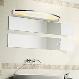 Nowoczesne oświetlenie łazienkowe Współczesna metalowa lampa ścienna