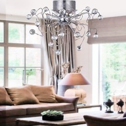 Żyrandol Kryształowy Nowoczesny Design Living 9 Świateł