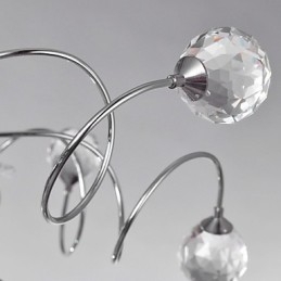 Żyrandol Kryształowy Nowoczesny Design Living 9 Świateł