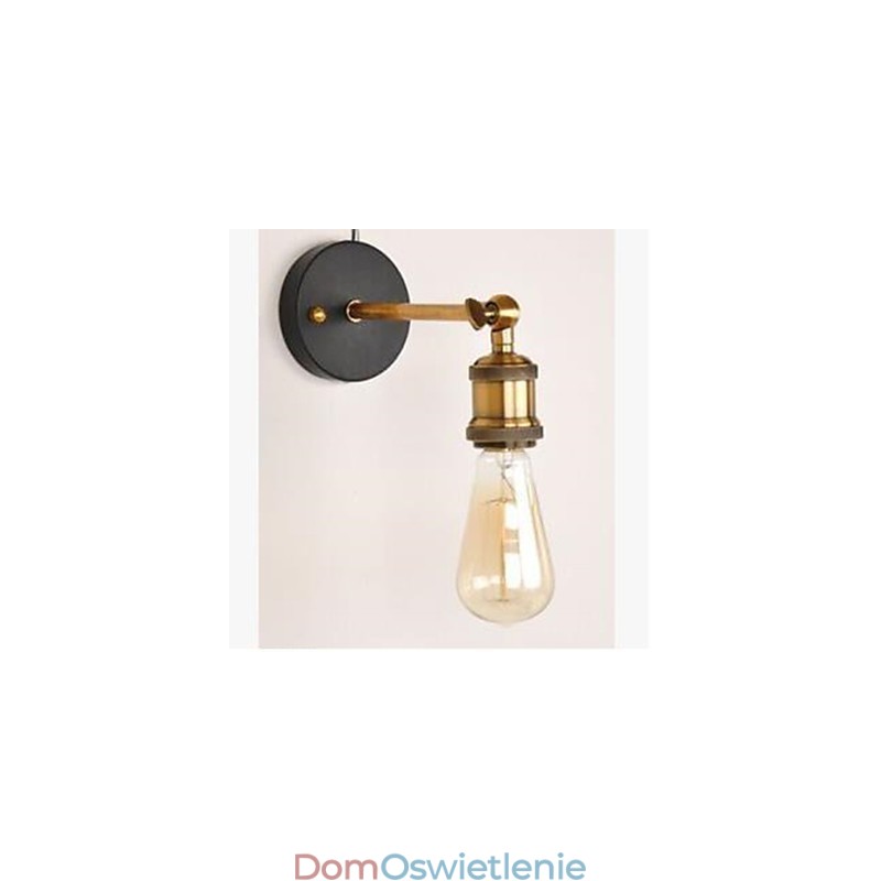 Lampa ścienna z miedzianą głowicą
