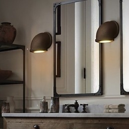 Loft Kreatywna osobowość Retro Wiejska lampa ścienna z rurą wodną