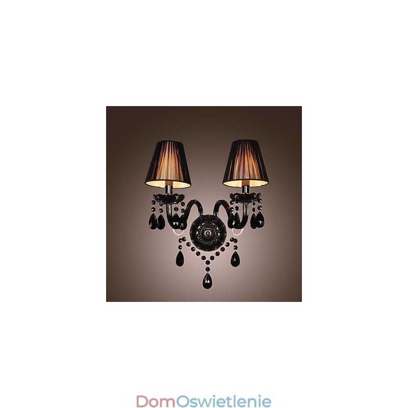 Kryształowe lampy ścienne ze świecami nowoczesne współczesne szkło