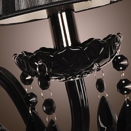 Kryształowe lampy ścienne ze świecami nowoczesne współczesne szkło