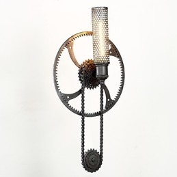 Grand Mercure Mount kinkiet Loft Steampunk Nordic American Warehouse Retro Industrial Gear kinkiet