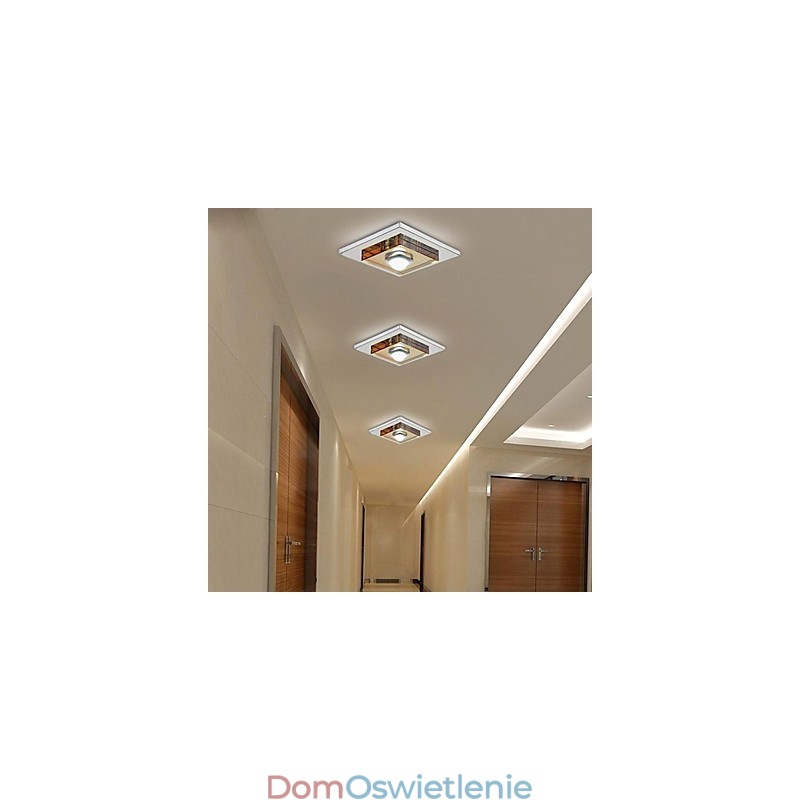 Lampa sufitowa Amber Crystal 1 światło Montaż podtynkowy