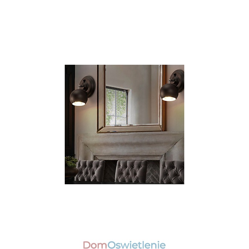 Loft Kreatywna lampa ścienna z kutego żelaza Przywracanie starożytnych sposobów oświetlenia