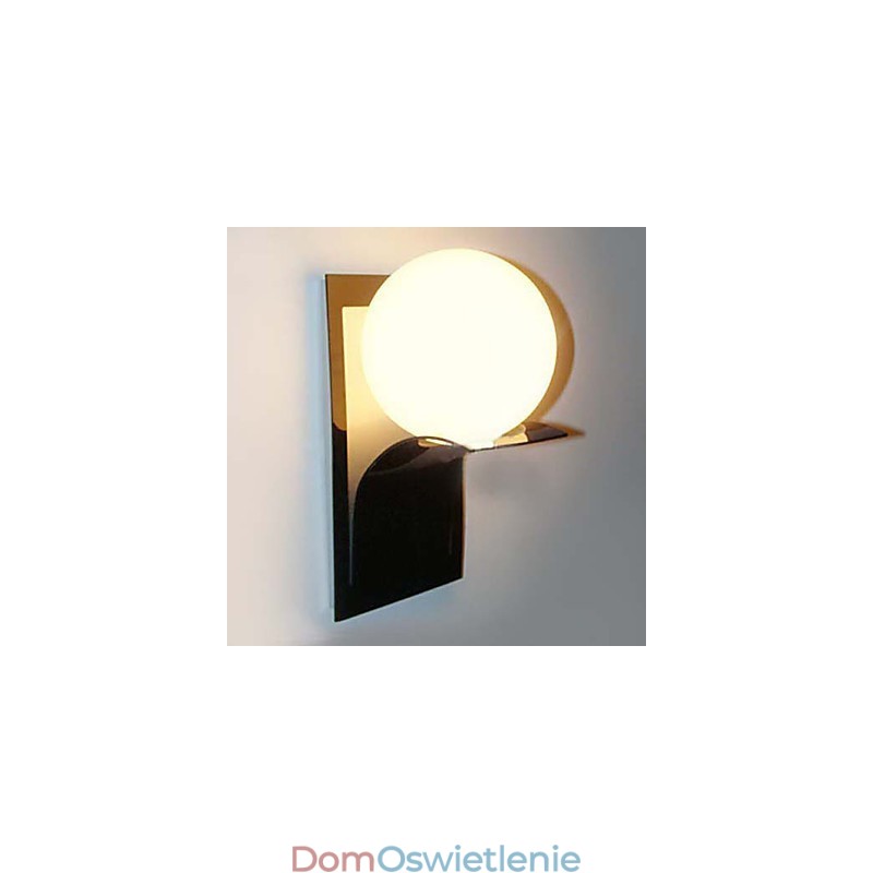 Lampa ścienna do łazienki Nowoczesna kula metalowa szkło galwanizowane