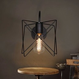 Nordic Retro Korytarz Schody Linia Lampy Ścienne Światła
