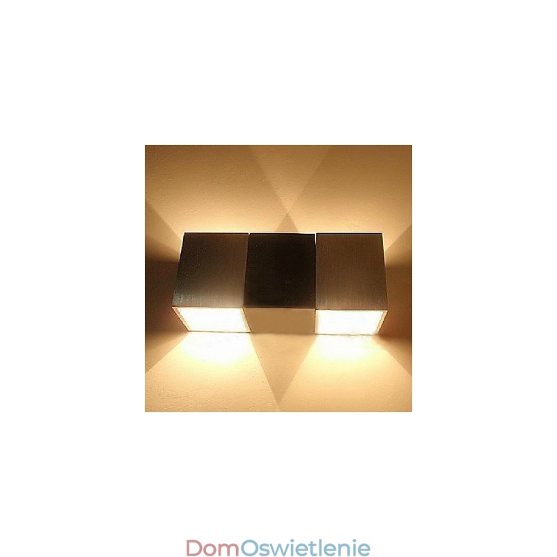 Miniaturowe lampy ścienne montowane na płasko, nowoczesne, współczesne, metalowe