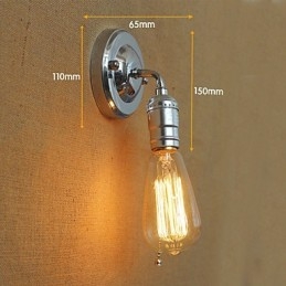Amerykańska wiejska wieś retro nowoczesna żarówka Edisona alejka mini lampa ścienna do salonu