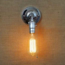Amerykańska wiejska wieś retro nowoczesna żarówka Edisona alejka mini lampa ścienna do salonu