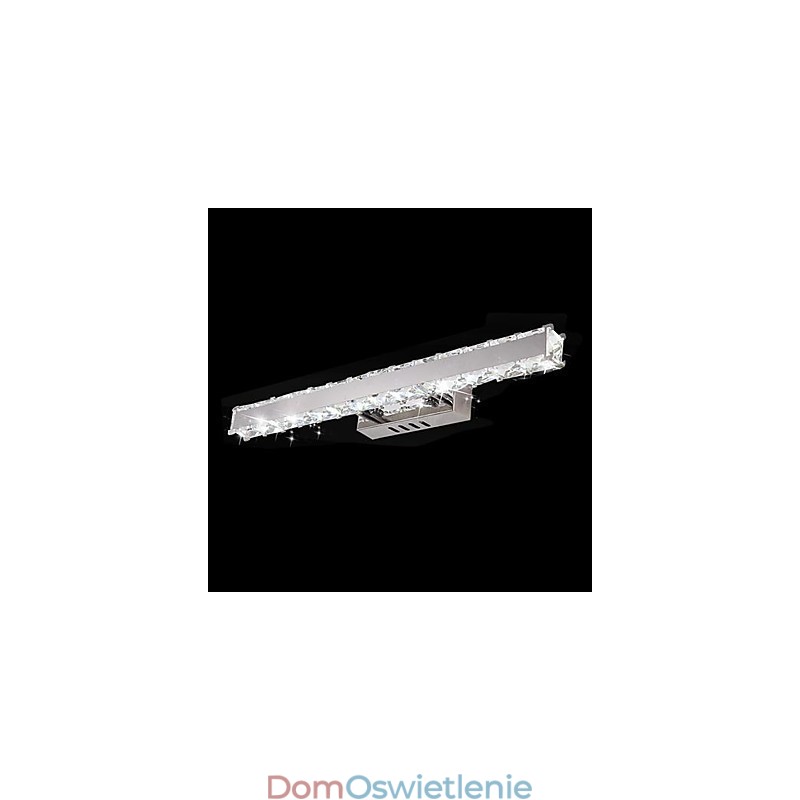 Kryształowe oświetlenie łazienkowe nowoczesne współczesne metalowe