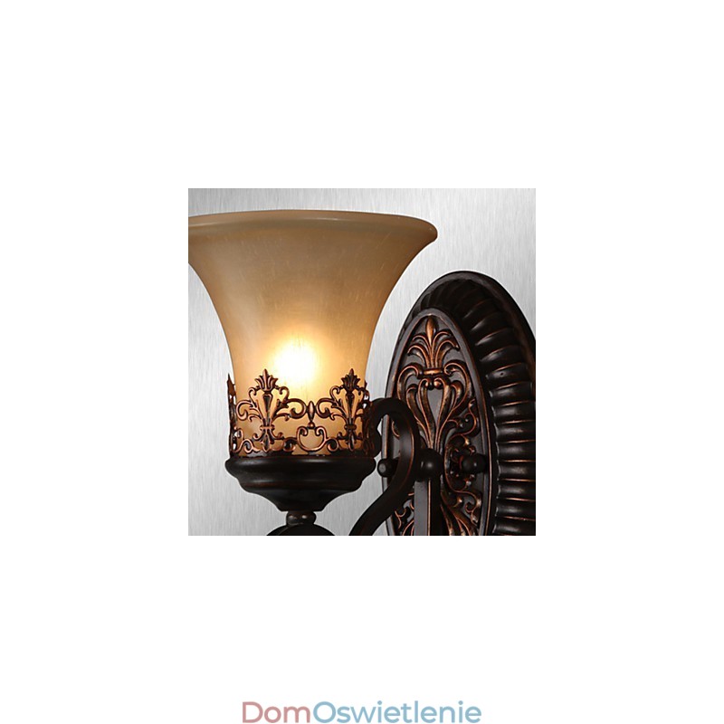 Lampy ścienne Vintage 1 światło z żywicą Klosz szklany Sypialnia Salon Korytarz Oświetlenie