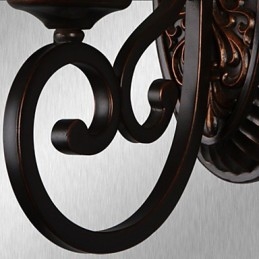 Lampy ścienne Vintage 1 światło z żywicą Klosz szklany Sypialnia Salon Korytarz Oświetlenie