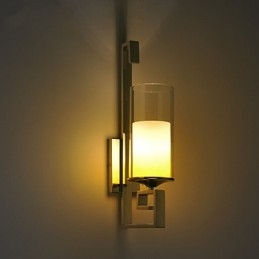 Nowoczesne szklane lampy ścienne do jadalni, proste lampy ścienne do kuchni, baru, kawiarni, korytarza, balkonu